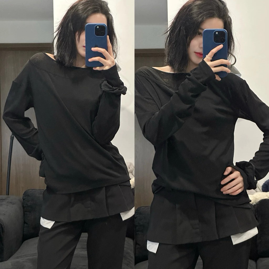 /NOV11/ ÁO XƯỚC TAY DÀI 2 LỚP (BUNNY TOP) 02